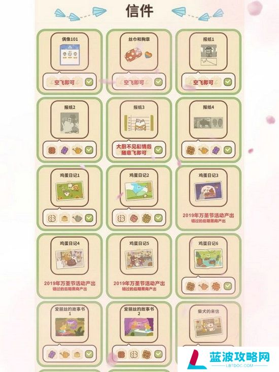 动物餐厅信件攻略最全最新分享